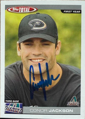 Conor Jackson Signed 2004 Topps Total Baseball Card - Arizona Diamondbacks