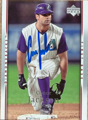 Conor Jackson Signed 2007 Upper Deck Baseball Card - Arizona Diamondbacks