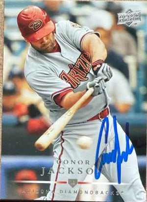 Conor Jackson Signed 2008 Upper Deck Baseball Card - Arizona Diamondbacks