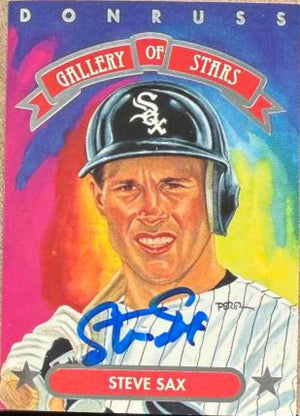 Steve Sax Autographed 1992 Triple Play Gallery of Stars- Chicago White Sox #GS-4