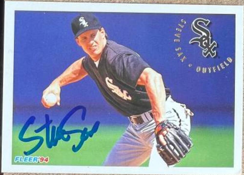 Steve Sax Autographed 1994 Fleer - Chicago White Sox #94