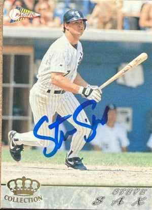 Steve Sax Autographed 1994 Pacific - Chicago White Sox #137