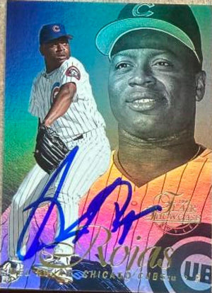 Mel Rojas Signed 1997 Flair Showcase Baseball Card - Chicago Cubs