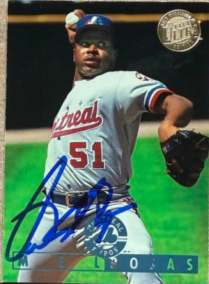 Mel Rojas Signed 1995 Fleer Ultra Gold Medallion Baseball Card - Montreal Expos