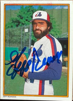 Jeff Reardon Signed 1987 Topps All-Star Glossy Baseball Card - Montreal Expos