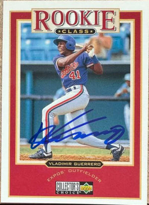 Vladimir Guerrero Signed 1997 Collector's Choice Baseball Card - Montreal Expos #10 RCL