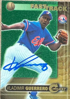 Vladimir Guerrero Signed 1997 Circa - Fast Track Baseball Card - Montreal Expos #1