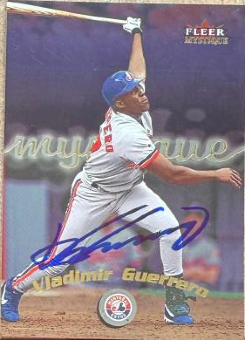 Vladimir Guerrero Signed 2000 Fleer Mystique Baseball Card - Montreal Expos #12