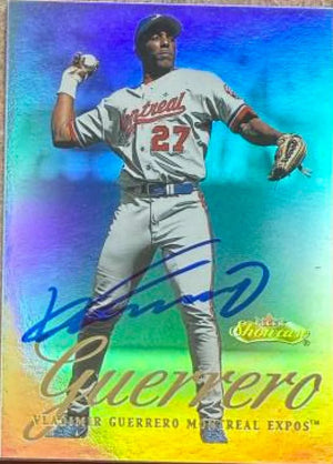 Vladimir Guerrero Signed 2000 Fleer Showcase Baseball Card - Montreal Expos #51