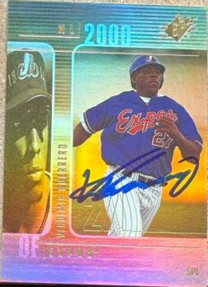 Vladimir Guerrero Signed 2000 SPx Baseball Card - Montreal Expos #35
