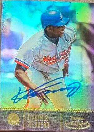 Vladimir Guerrero Signed 2001 Topps Gold Label Baseball Card - Montreal Expos #109