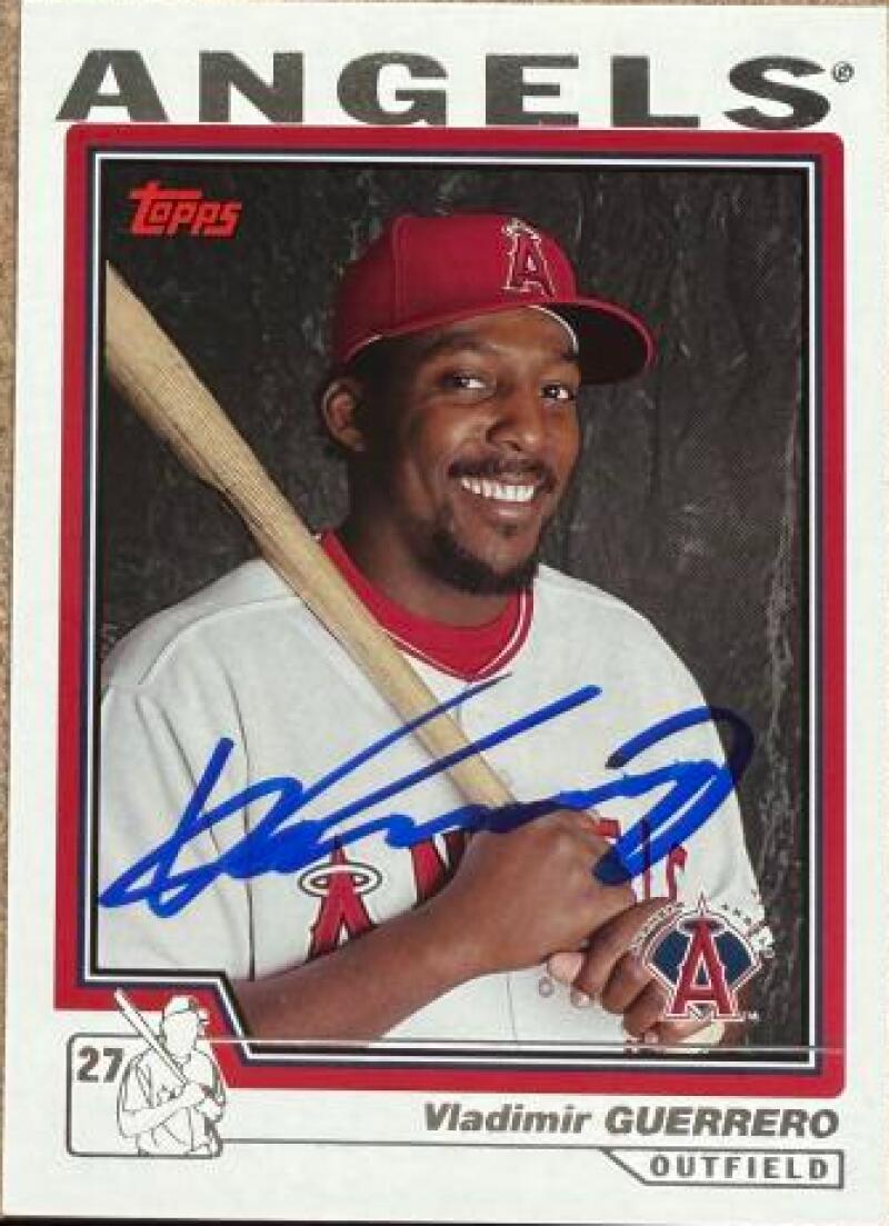 Vladimir Guerrero Signed 2004 Topps Baseball Card - Anaheim Angels #380