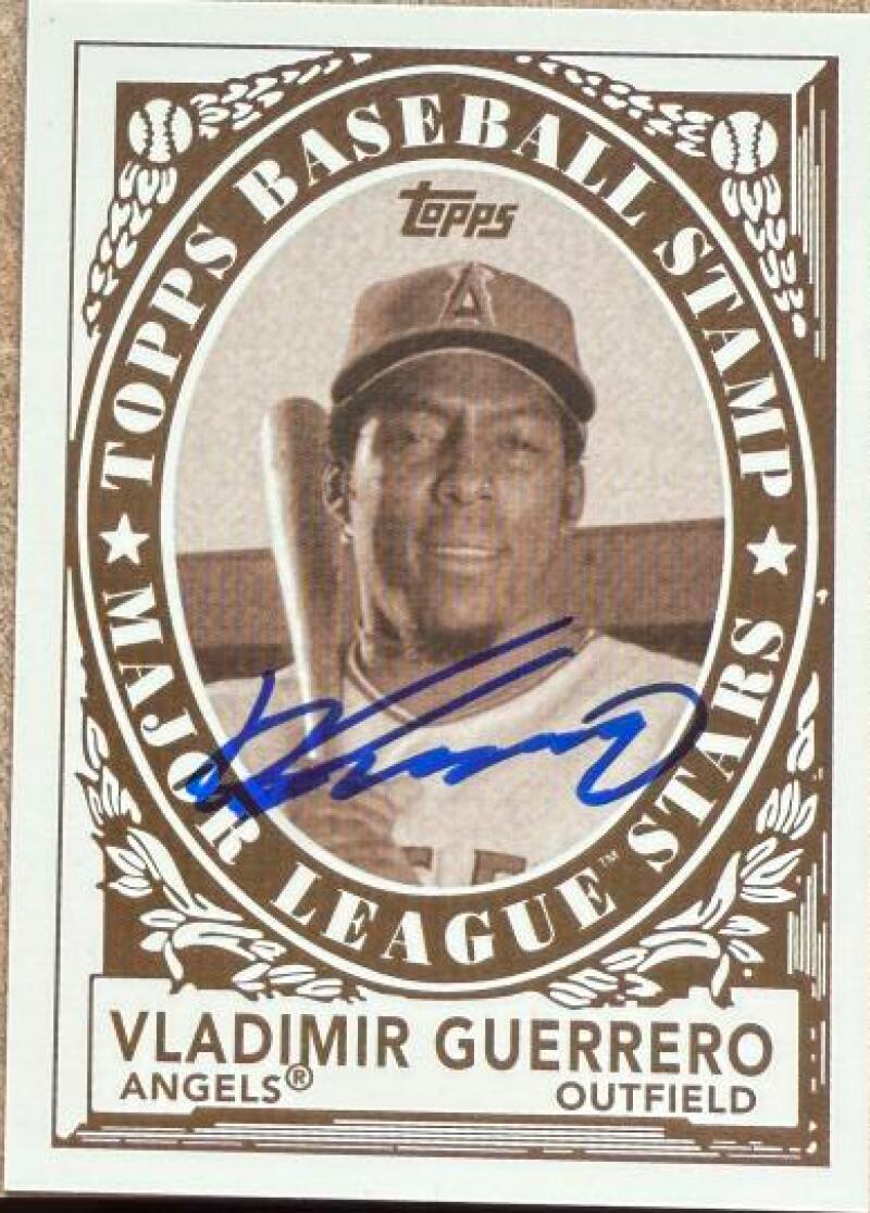 Vladimir Guerrero Signed 2007 Topps Walmart Baseball Card - Anaheim Angels #WM18