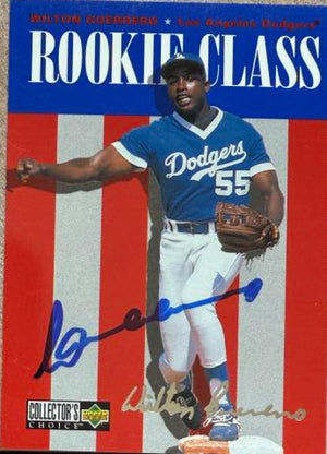 Wilton Guerrero Signed 1996 Collector's Choice Silver Signature Baseball Card - Los Angeles Dodgers #443 RCL, RC