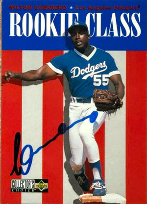 Wilton Guerrero Signed 1996 Collector's Choice Baseball Card - Los Angeles Dodgers #443 RCL, RC