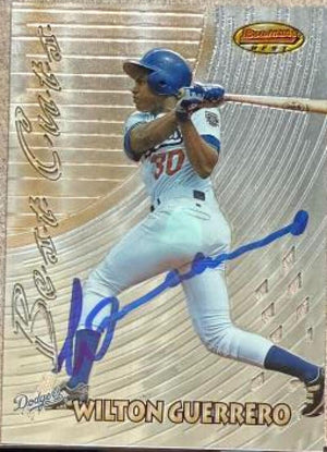 Wilton Guerrero Signed 1997 Bowman's Best - Best Cuts Baseball Card - Los Angeles Dodgers #BC12