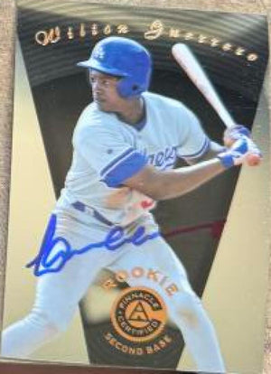 Wilton Guerrero Signed 1997 Pinnacle Certified Baseball Card - Los Angeles Dodgers #116 ROO