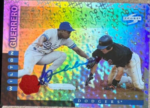 Wilton Guerrero Signed 1998 Score Showcase Series Artist Proofs Baseball Card - Los Angeles Dodgers #PP21