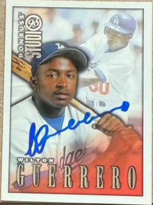 Wilton Guerrero Signed 1998 Studio Baseball Card - Los Angeles Dodgers #16