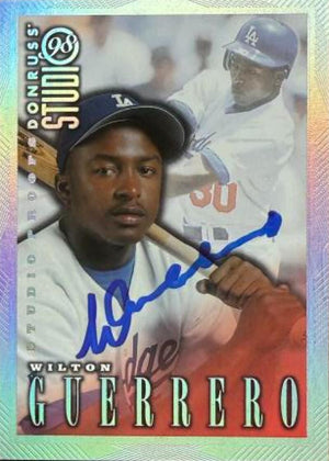 Wilton Guerrero Signed 1998 Studio Proofs Silver Baseball Card - Los Angeles Dodgers #16 PR1000