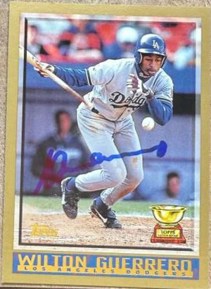 Wilton Guerrero Signed 1998 Topps Baseball Card - Los Angeles Dodgers #46