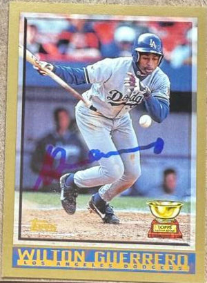 Wilton Guerrero Signed 1998 Topps Baseball Card - Los Angeles Dodgers #46