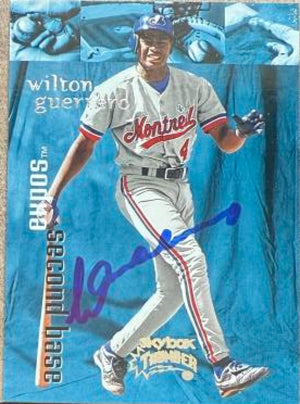 Wilton Guerrero Signed 1999 SkyBox Thunder Baseball Card - Montreal Expos #198