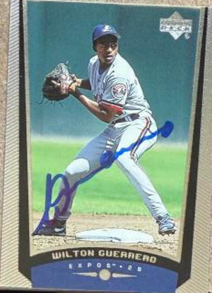 Wilton Guerrero Signed 1999 Upper Deck Baseball Card - Montreal Expos #419