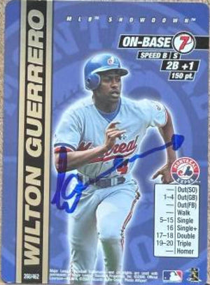 Wilton Guerrero Signed 2000 MLB Showdown Unlimited Baseball Card - Montreal Expos #268
