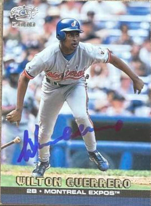Wilton Guerrero Signed 2000 Pacific Baseball Card - Montreal Expos #264