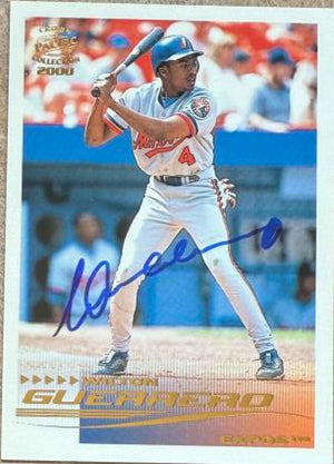 Wilton Guerrero Signed 2000 Pacific Crown Collection Baseball Card - Montreal Expos #169