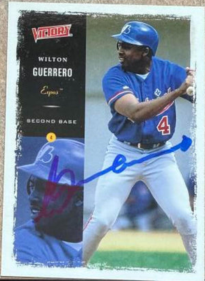 Wilton Guerrero Signed 2000 Upper Deck Victory Baseball Card - Montreal Expos #132