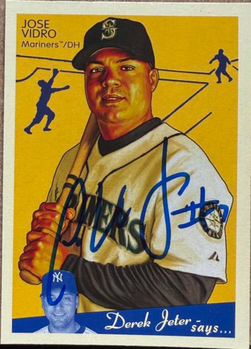 Jose Vidro Signed 2008 Upper Deck Goudey Baseball Card - Seattle Mariners #168
