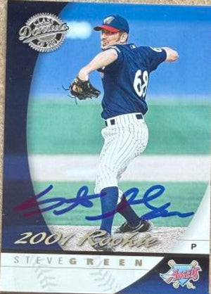 Steve Green Signed 2001 Donruss Class of 2001 Baseball Card - Anaheim Angels