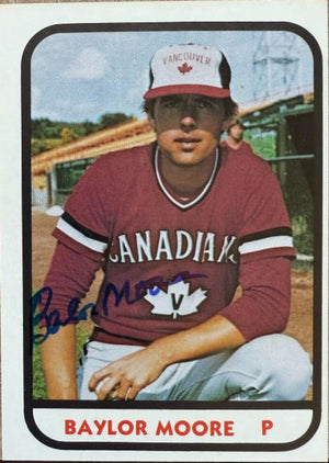 Balor Moore Signed 1981 TCMA Baseball Card - Vancouver Canadians
