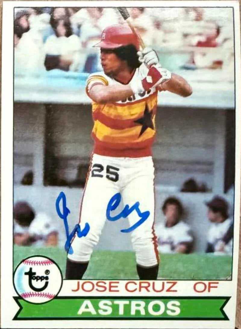 Jose Cruz Autographed 1979 Topps Baseball Card - Houston Astros #289