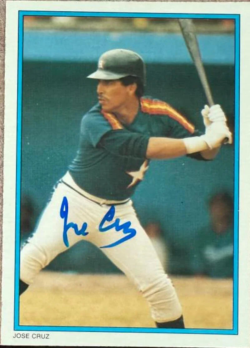 Jose Cruz Autographed 1985 Topps All-Star Glossy Baseball Card - Houston Astros #20