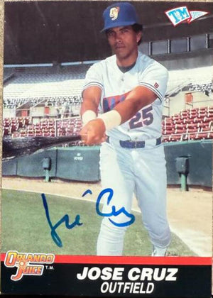 Jose Cruz Autographed 1989-90 T&M Senior League Baseball Card - #26