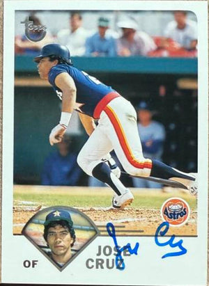 Jose Cruz Autographed 2003 Topps Retired Signature Edition Baseball Card - Houston Astros #12