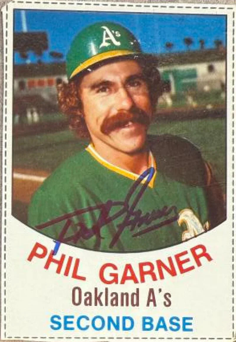 Phil Garner Autographed 1977 Hostess Baseball Card - Oakland A's #11