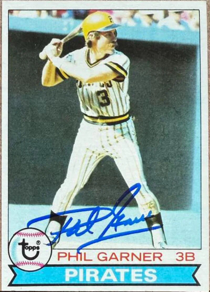 Phil Garner Autographed 1979 Topps Baseball Card - Pittsburgh Pirates #383