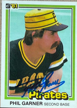 フィル・ガーナー直筆サイン入り 1981年 ドンラス ベースボールカード - ピッツバーグ・パイレーツ #372