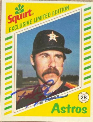 Phil Garner Autographed 1982 Topps Squirt Baseball Card - Houston Astros #13