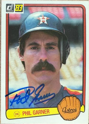 Phil Garner Autographed 1983 Donruss Baseball Card - Houston Astros #270