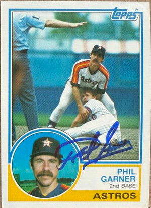 Phil Garner Autographed 1983 Topps Baseball Card - Houston Astros #478