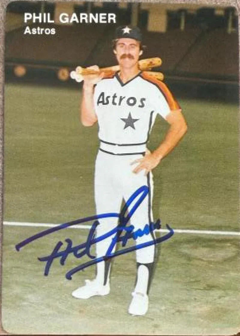 Phil Garner Autographed 1984 Mother's Cookies Baseball Card - Houston Astros #5