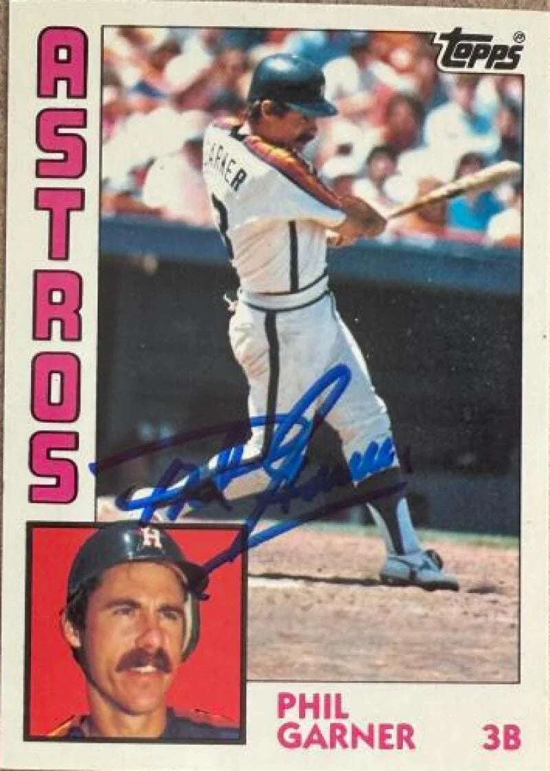 Phil Garner Autographed 1984 Topps TIFFANY Baseball Card - Houston Astros #752