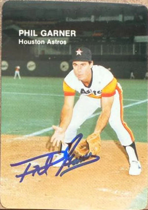 Phil Garner Autographed 1985 Mother's Cookies Baseball Card - Houston Astros #3