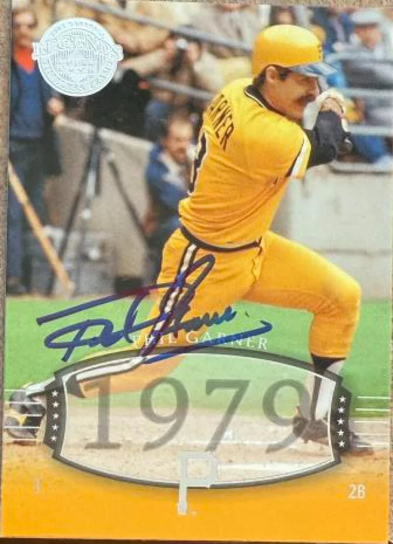 Phil Garner Autographed 2004 Upper Deck Legends Timeless Baseball Card- Pittsburgh Pirates #174