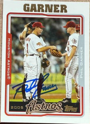 フィル・ガーナー直筆サイン入り 2005 Topps ベースボールカード - ヒューストン・アストロズ #279